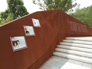 河口耐候钢挡土墙
